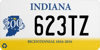 IN license plate 623TZ