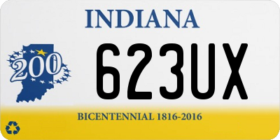 IN license plate 623UX