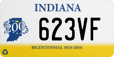 IN license plate 623VF