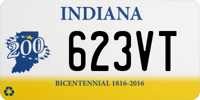 IN license plate 623VT