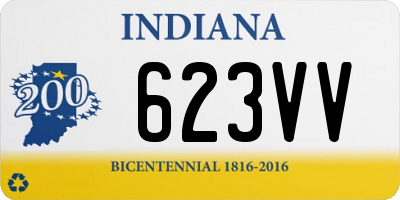 IN license plate 623VV