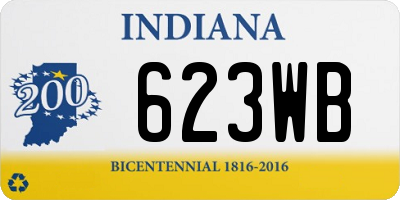 IN license plate 623WB