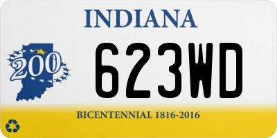 IN license plate 623WD