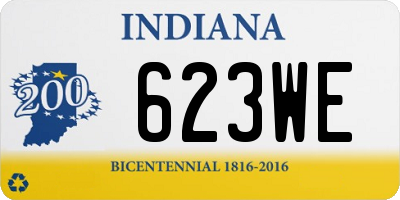 IN license plate 623WE