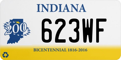 IN license plate 623WF