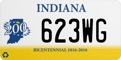 IN license plate 623WG