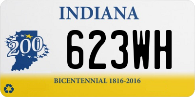 IN license plate 623WH