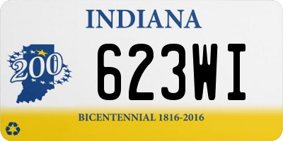 IN license plate 623WI