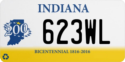 IN license plate 623WL