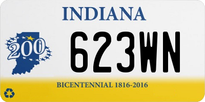 IN license plate 623WN