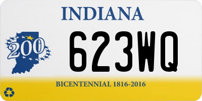 IN license plate 623WQ