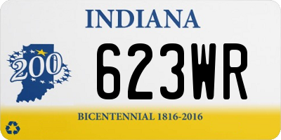 IN license plate 623WR