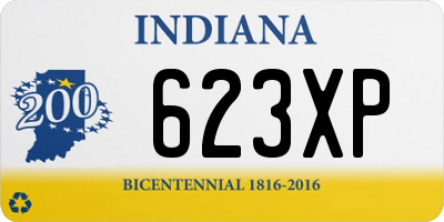 IN license plate 623XP