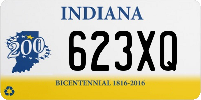 IN license plate 623XQ