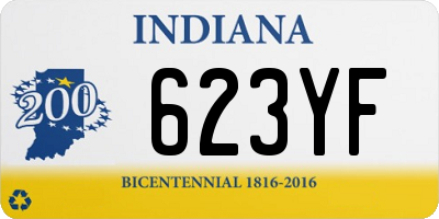 IN license plate 623YF