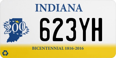 IN license plate 623YH