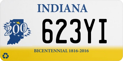 IN license plate 623YI