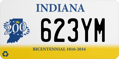 IN license plate 623YM