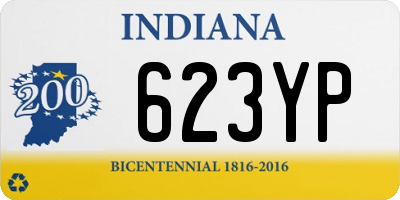 IN license plate 623YP