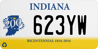 IN license plate 623YW