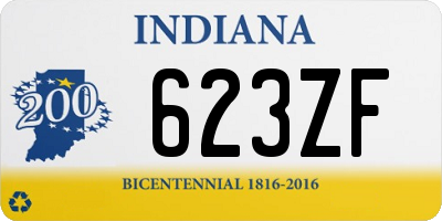 IN license plate 623ZF