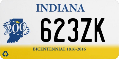 IN license plate 623ZK