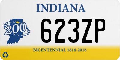 IN license plate 623ZP