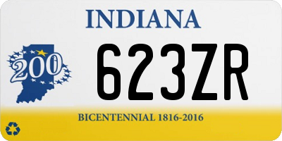 IN license plate 623ZR