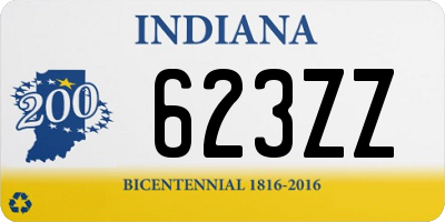 IN license plate 623ZZ