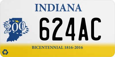 IN license plate 624AC