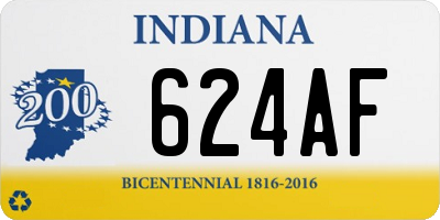 IN license plate 624AF