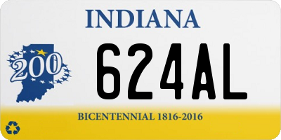 IN license plate 624AL