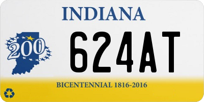 IN license plate 624AT