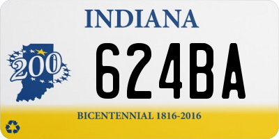 IN license plate 624BA