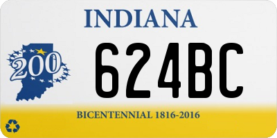 IN license plate 624BC