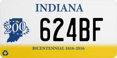 IN license plate 624BF