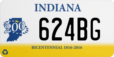 IN license plate 624BG