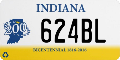 IN license plate 624BL