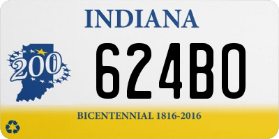 IN license plate 624BO