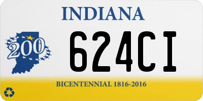 IN license plate 624CI