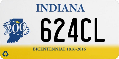 IN license plate 624CL