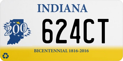 IN license plate 624CT
