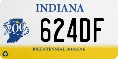 IN license plate 624DF