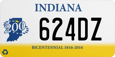 IN license plate 624DZ