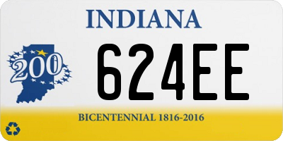 IN license plate 624EE