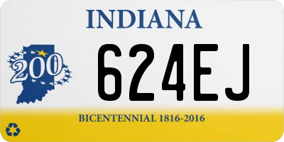 IN license plate 624EJ