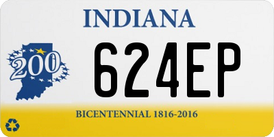 IN license plate 624EP