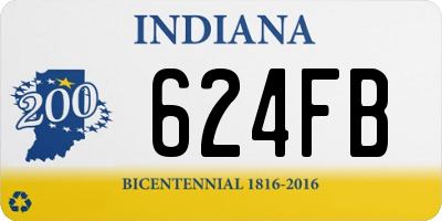 IN license plate 624FB