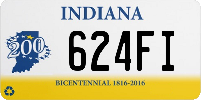 IN license plate 624FI