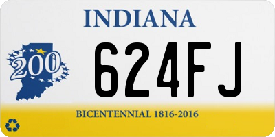 IN license plate 624FJ